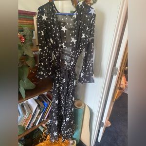 Celestial star sheer robe